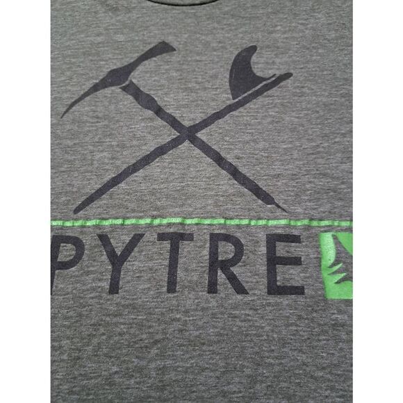 Small Hippy Tree Green Black Short Sleeve Pullover Tee Tshirt Top - Picture 5 of 6